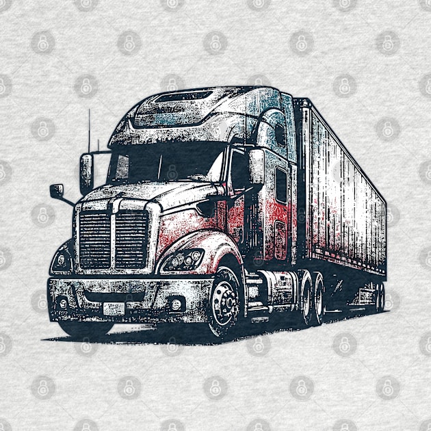 Semi Trailer Truck by Vehicles-Art